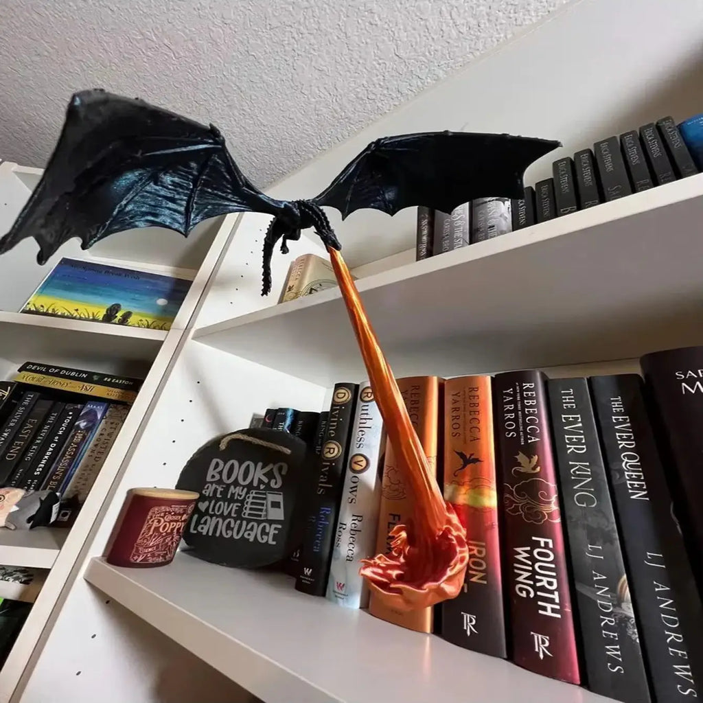 DragonFire™ Book Lamp 🔥📚  Epic Light, Halloween Vibes