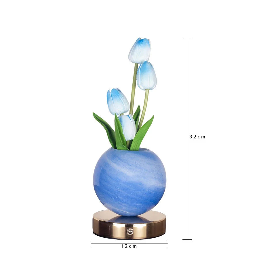 TulipGlow™ Planet Lamp 🌷✨  Dreamy Light, Cozy Vibes