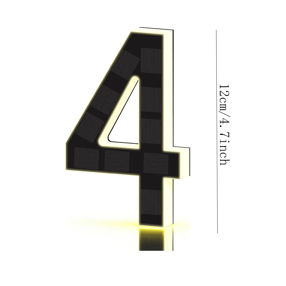 SolarAddress™ LED Numbers 🌞💡 Easy-to-Spot Home Style
