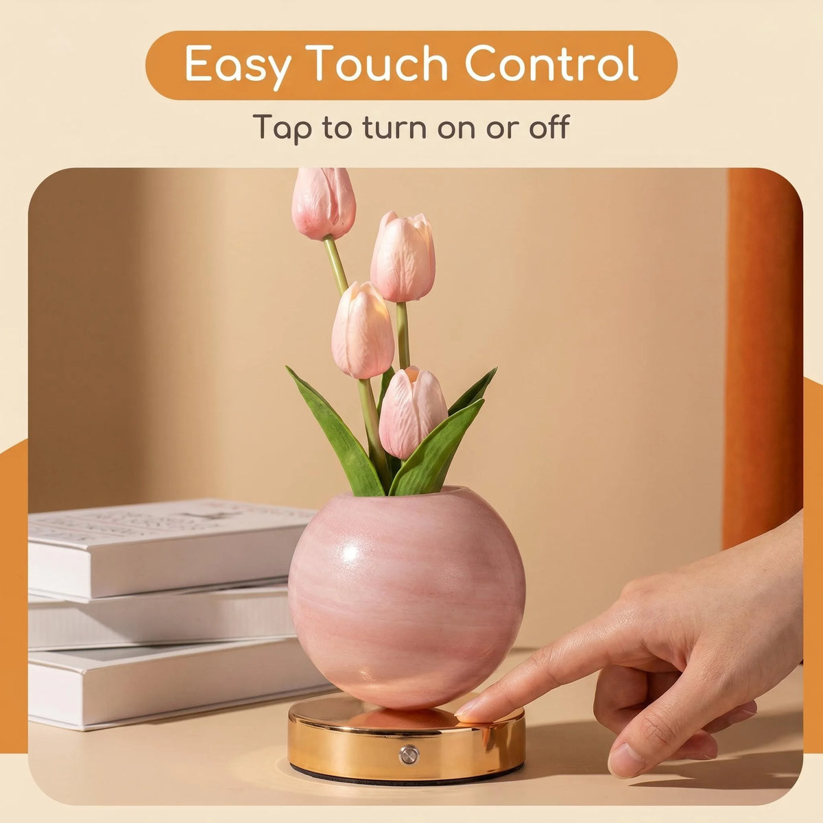 TulipGlow™ Planet Lamp 🌷✨  Dreamy Light, Cozy Vibes