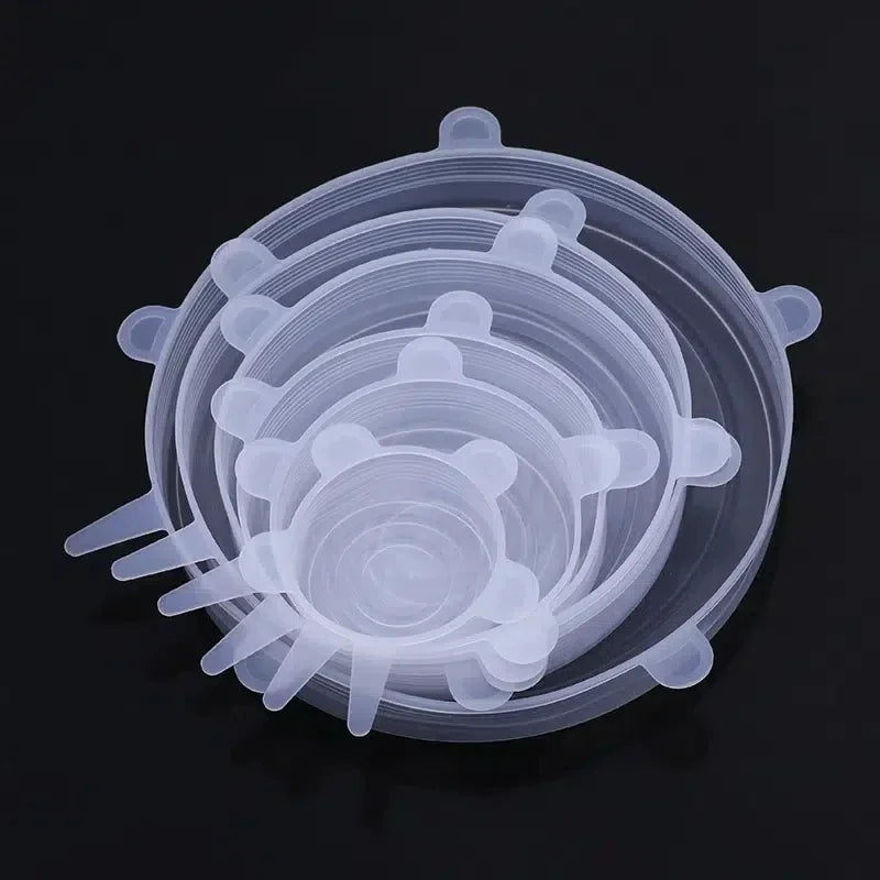 Silicone Lids for Food Storage (6-Pack) ♻️ 50% OFF