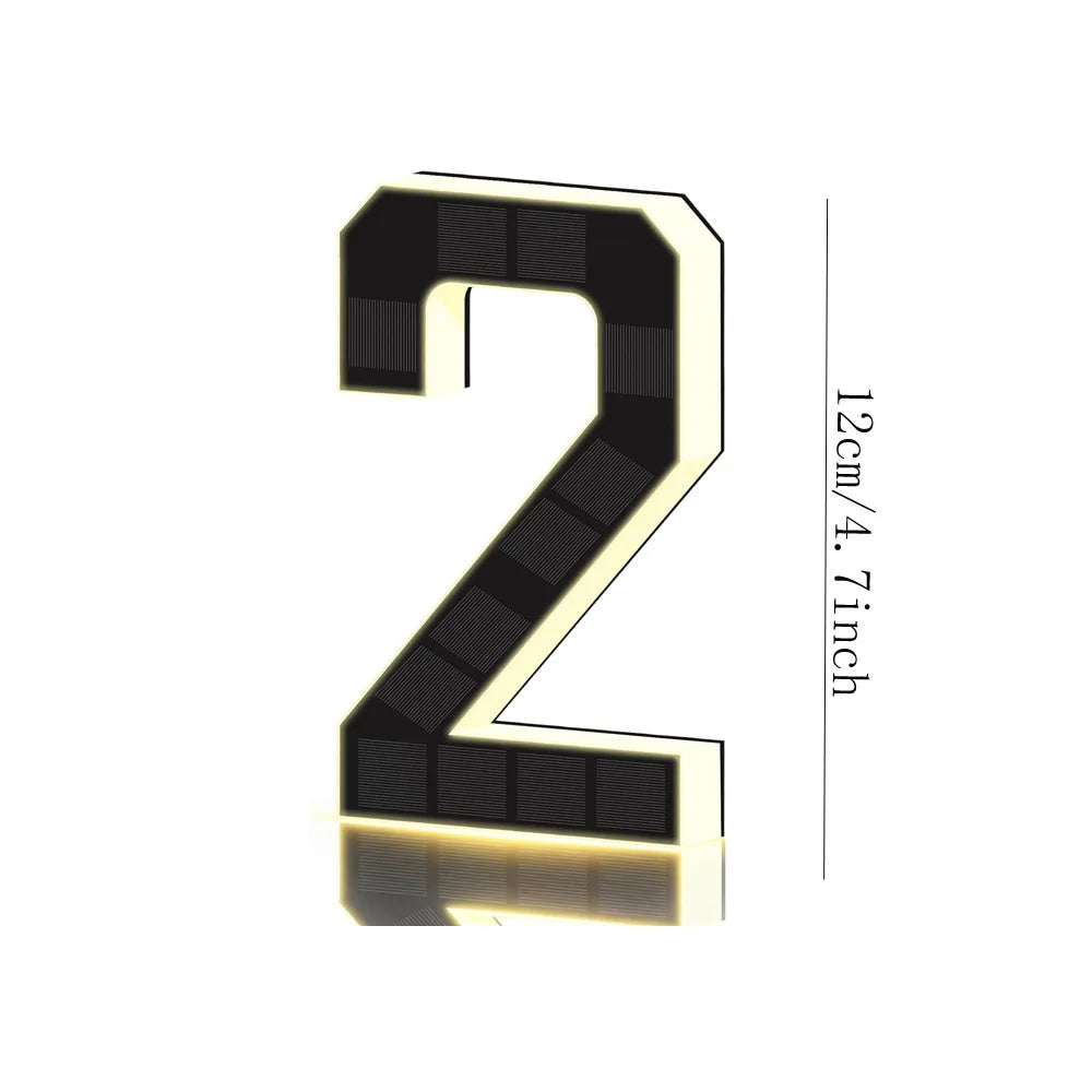 SolarAddress™ LED Numbers 🌞💡 Easy-to-Spot Home Style