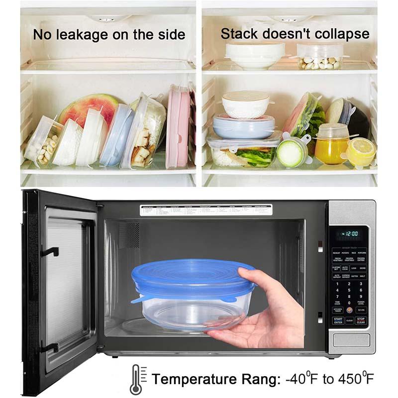 Silicone Lids for Food Storage (6-Pack) ♻️ 50% OFF